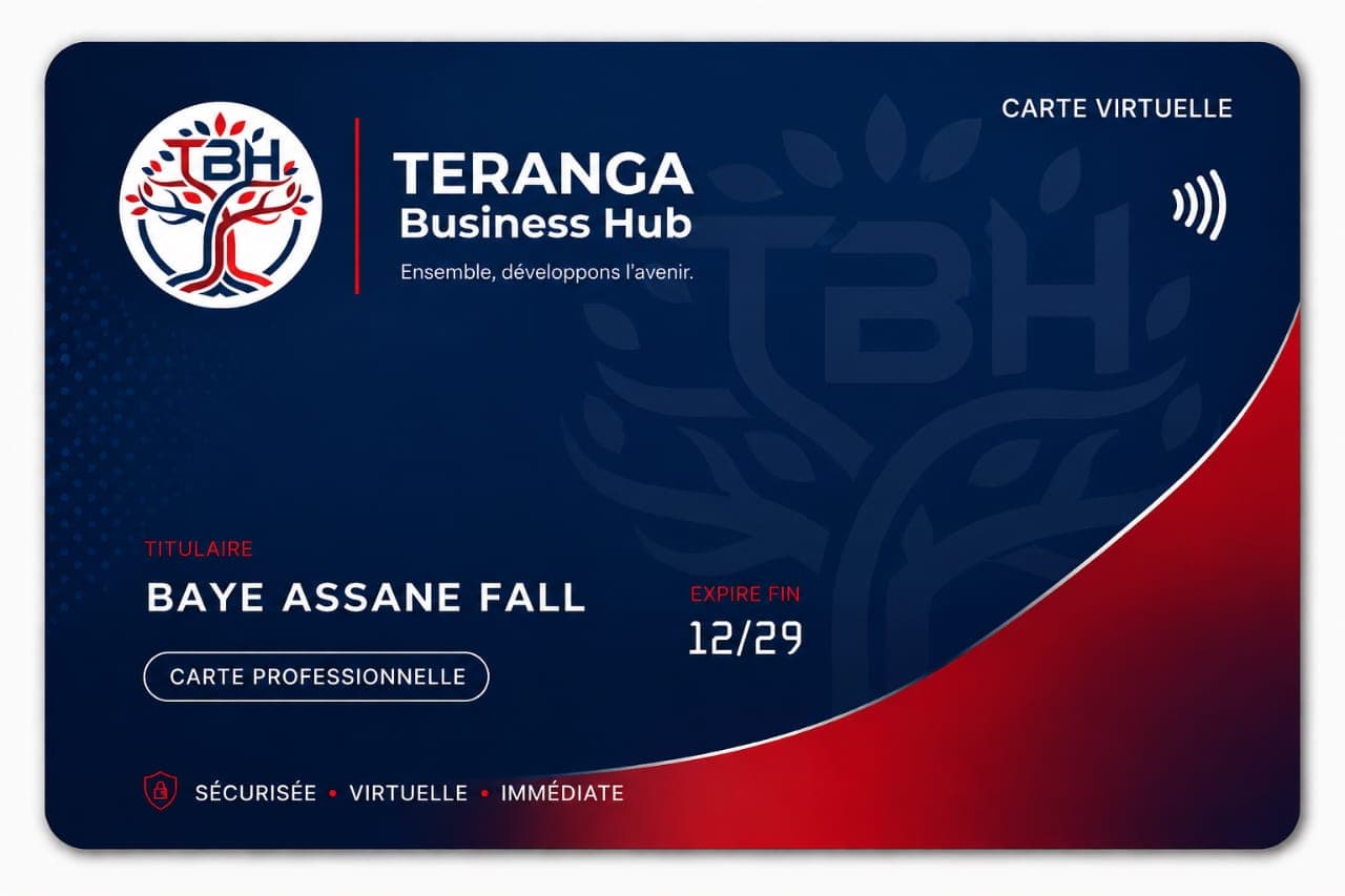 Carte virtuelle SIRA de Teranga Business Hub
